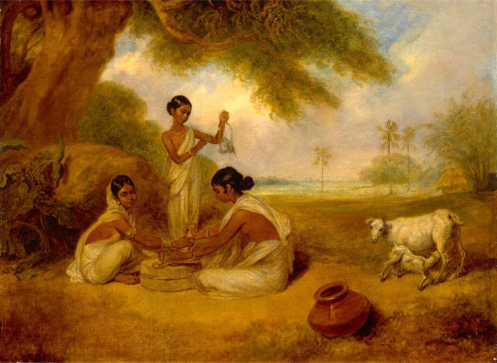 Detail of Grinding Corn by Arthur William Devis
