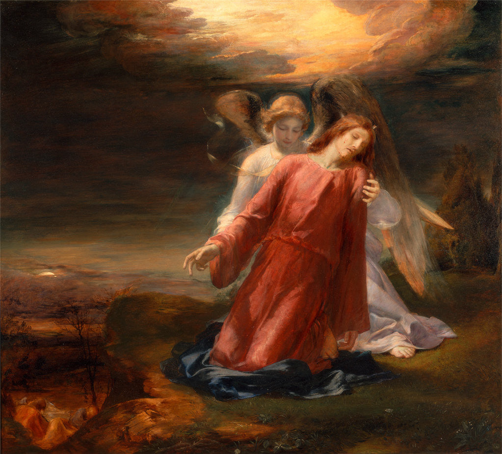 Detail of The Agony in the Garden by George Richmond
