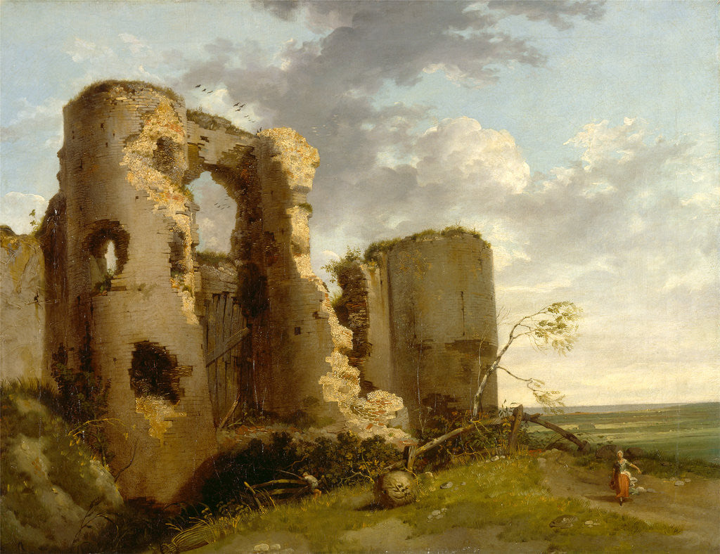 Detail of West Gate of Pevensey Castle, Sussex by John Hamilton Mortimer