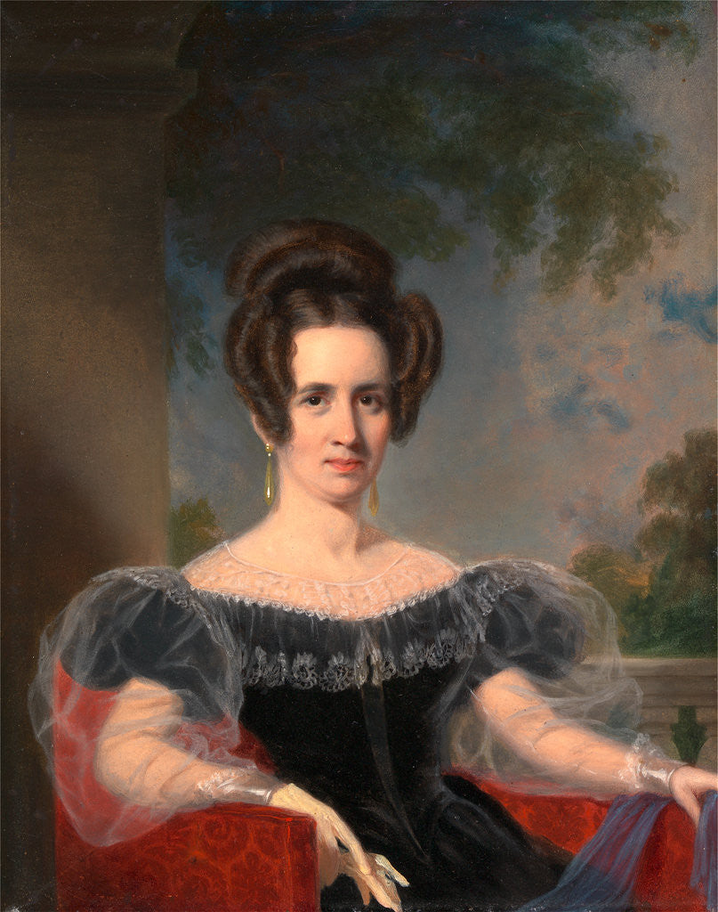 Detail of Elizabeth Howard Elizabeth Howard (one of a pair) by Thomas Phillips