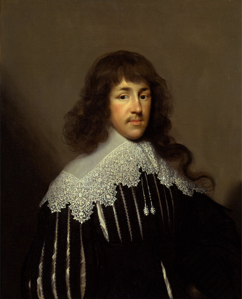 Detail of Portrait of a Man, probably Sir Francis Godolphin Sir Francis Godolphin by Cornelius Johnson
