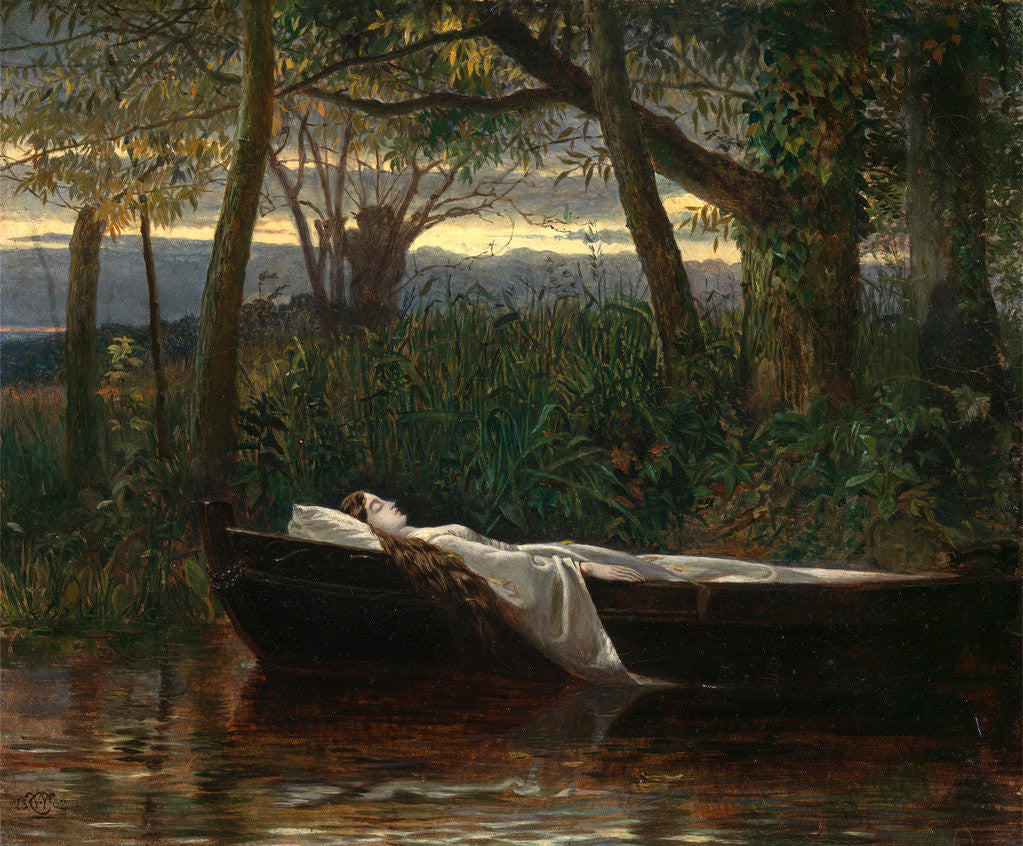 Detail of The Lady of Shalott by Walter Crane