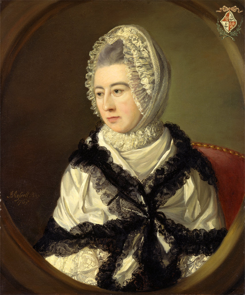 Detail of Portrait of a Lady by John Russell