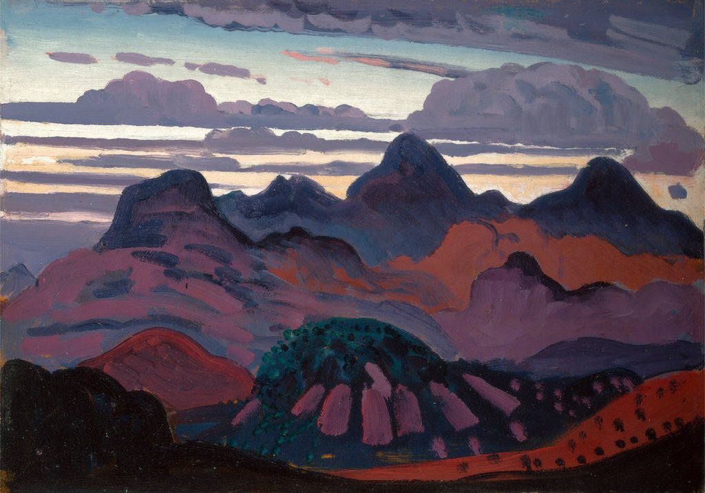 Detail of Deep Twilight, Pyrenees by James Dickson Innes