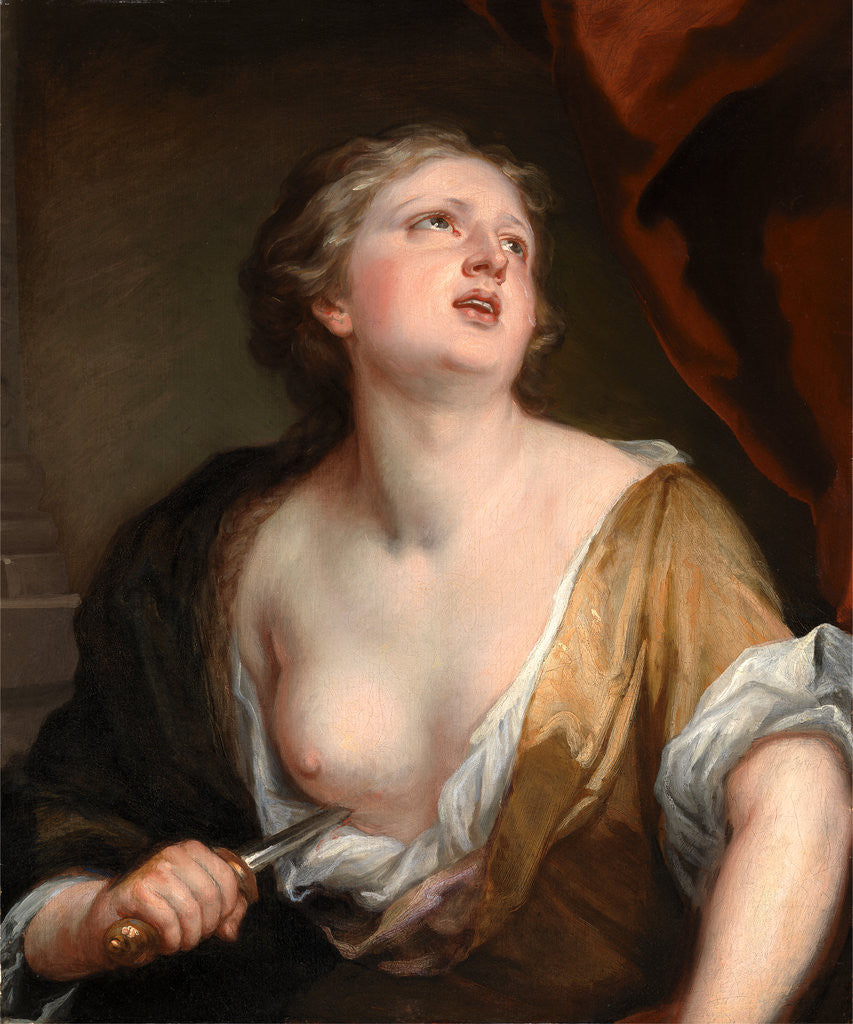 Detail of Lucretia by Sir Godfrey Kneller