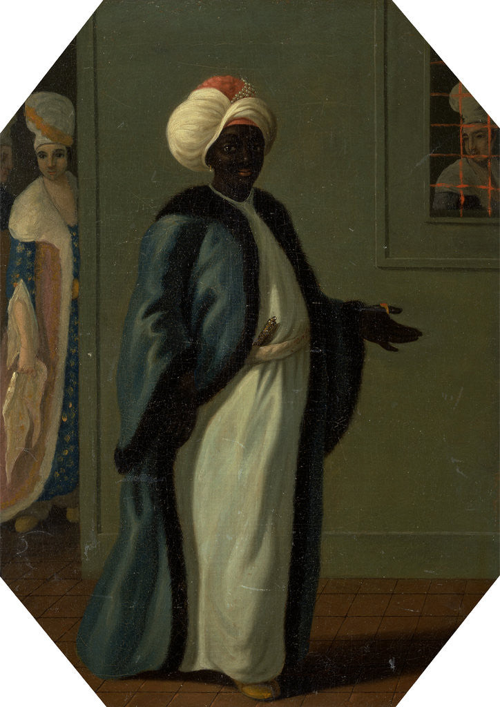 Detail of Kisler Aga, Chief of the Black Eunuchs and First Keeper of the Serraglio by Francis Smith