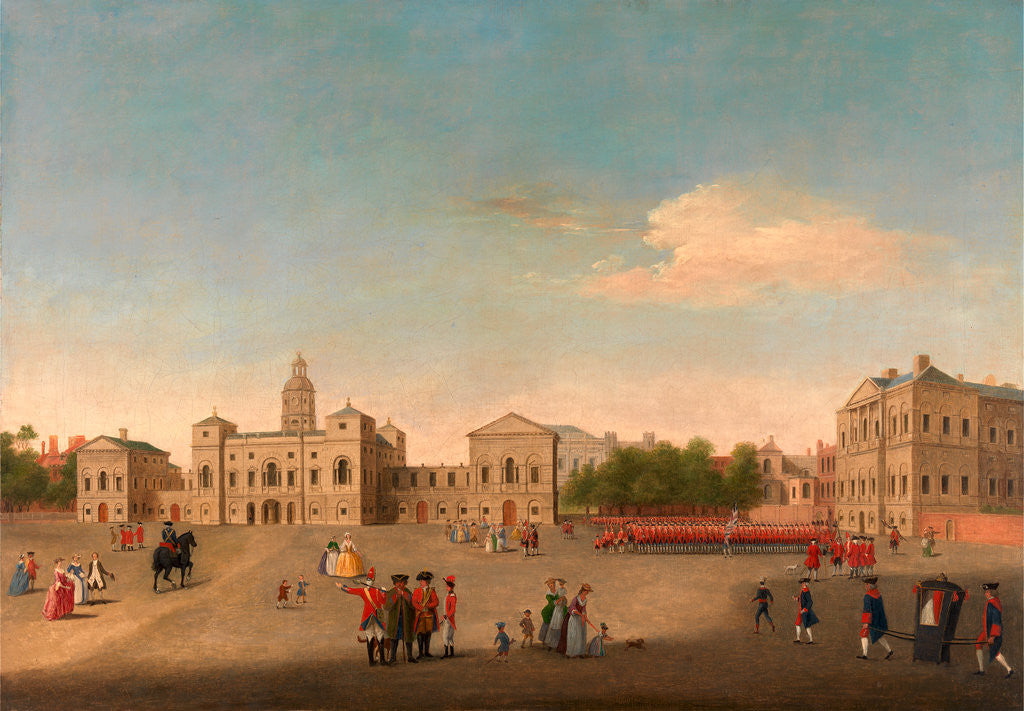 Detail of View of Horse Guards and Whitehall, London by Anonymous