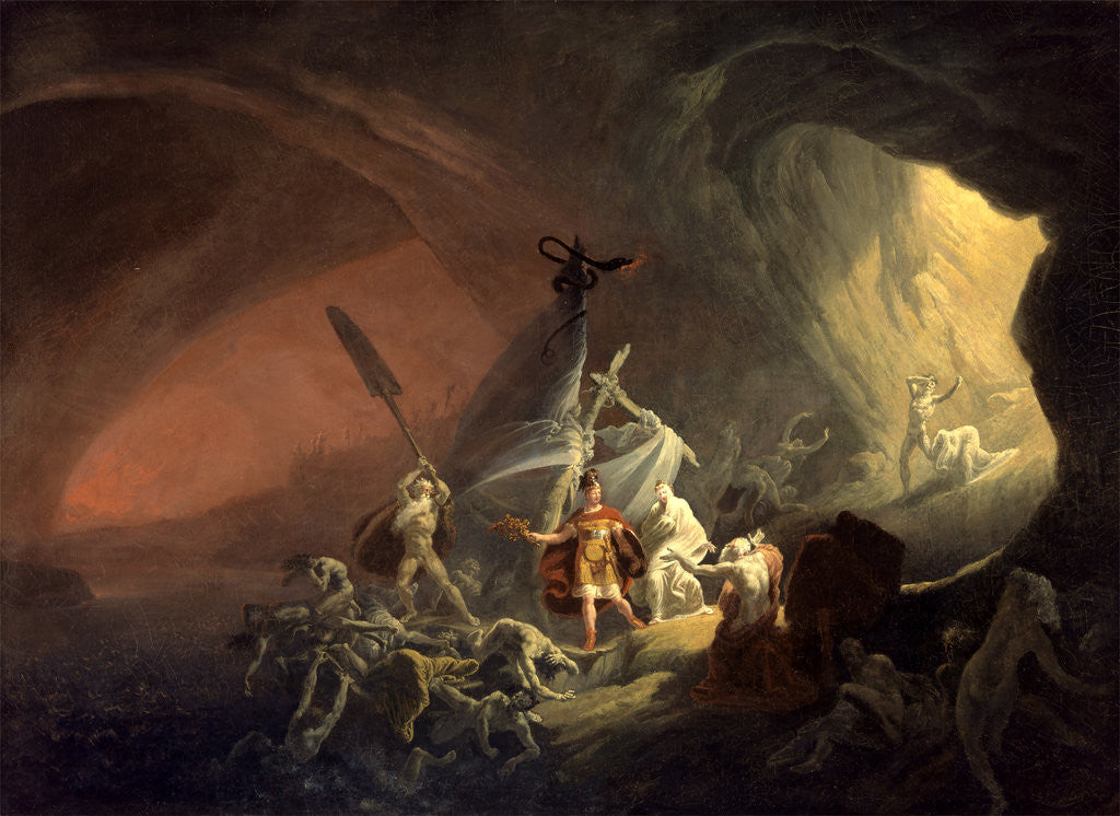 Detail of Aeneas and the Sibyl by Anonymous