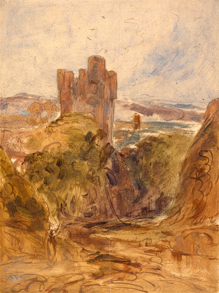 Detail of Tantallon Castle (?), a study by Anonymous