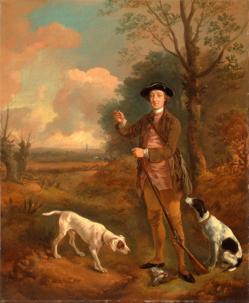 Detail of Major John Dade, of Tannington, Suffolk by Thomas Gainsborough