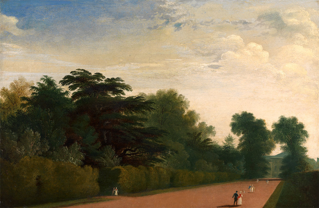 Detail of Kensington Gardens, London by John Martin