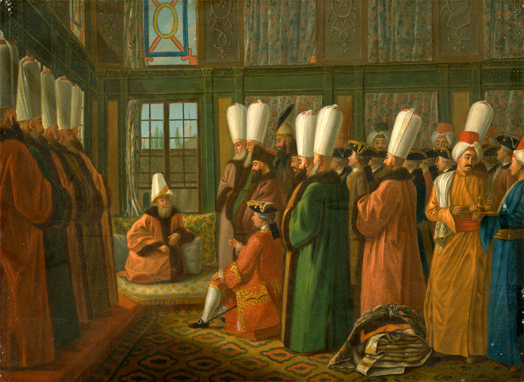 Detail of The Grand Vizier giving Audience to the English Ambassador by Francis Smith