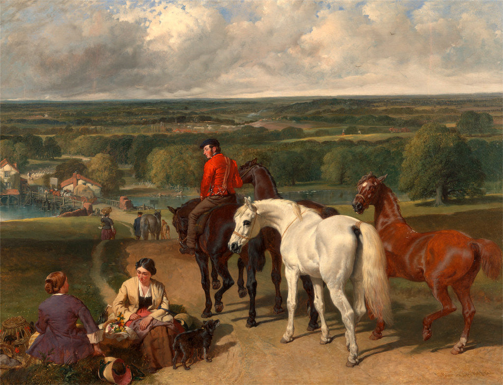 Detail of Exercising the Royal Horses by John Frederick Herring