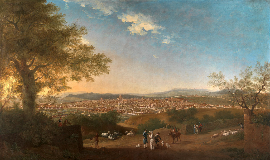 A Panoramic View of Florence from Bellosguardo Italy Firenze by Thomas Patch