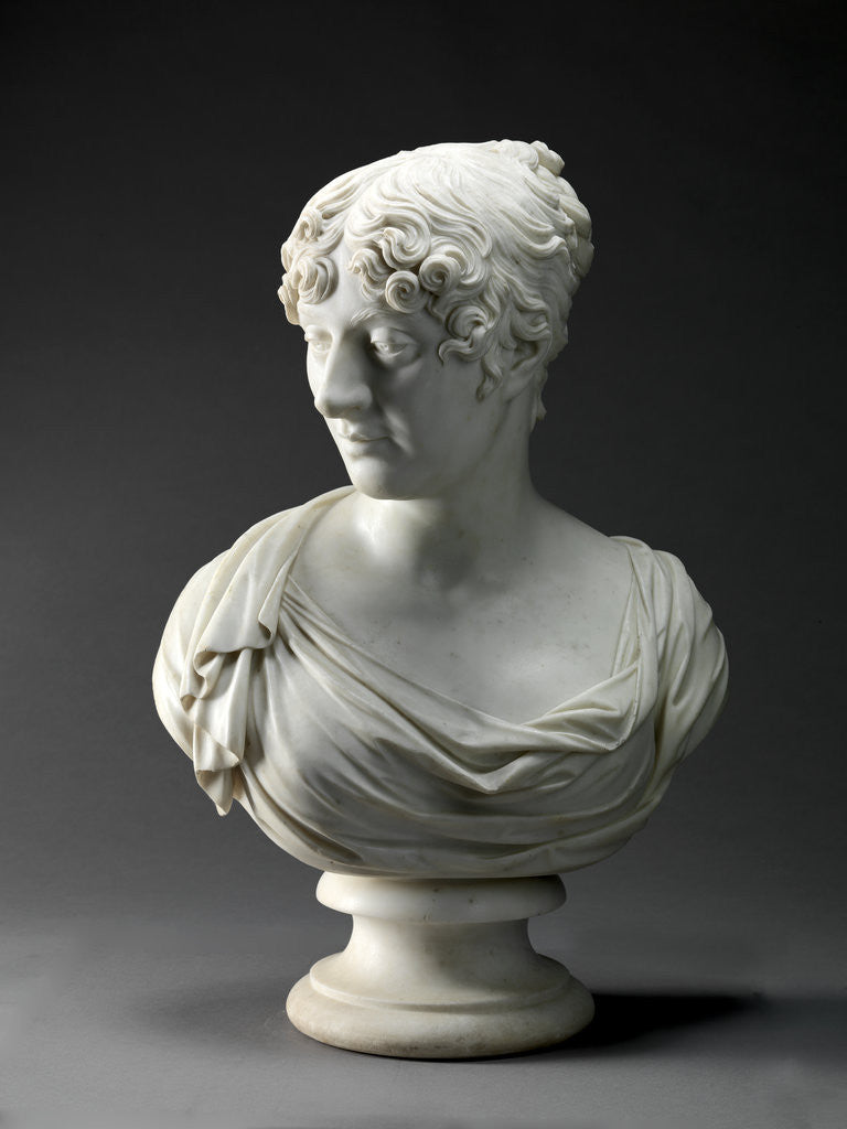 Detail of Sculpture, Charlotte, 4th Duchess of Richmond by Joseph Nollekens