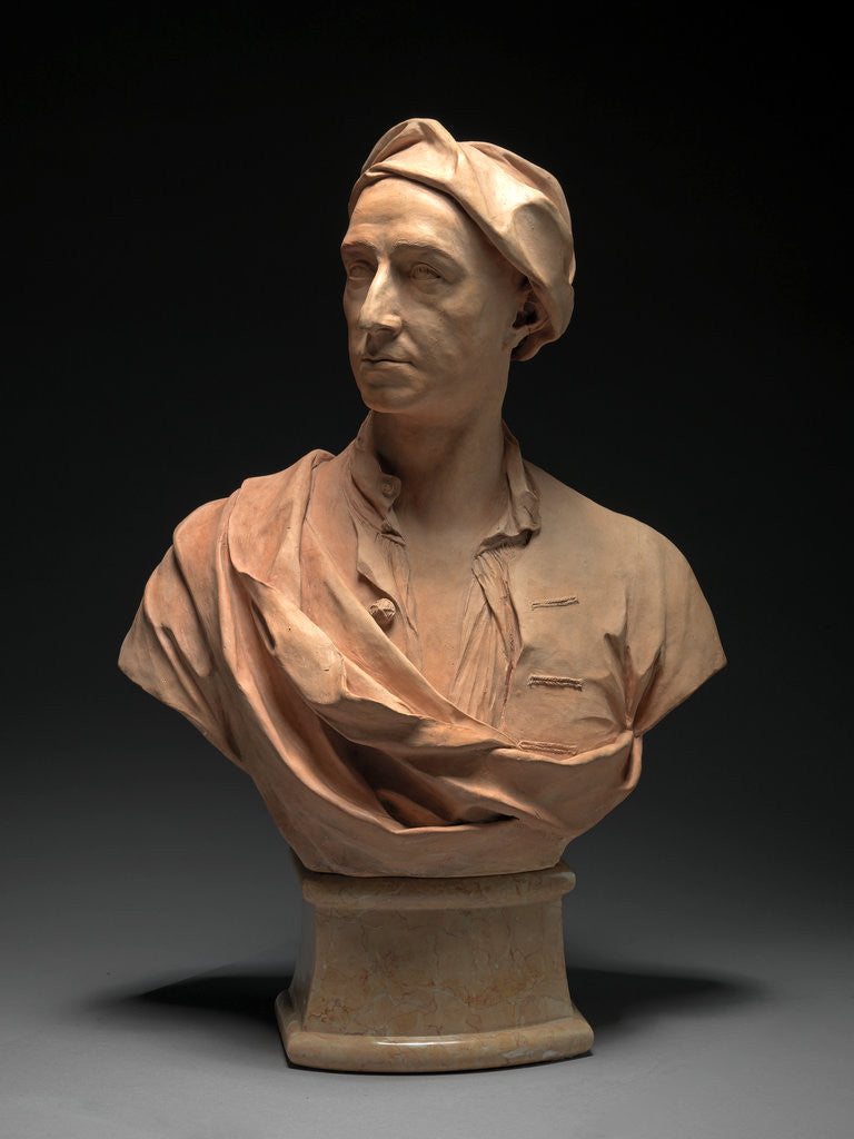 Detail of Bust of a Man, Probably Pieter Tillemans by John Michael Rysbrack