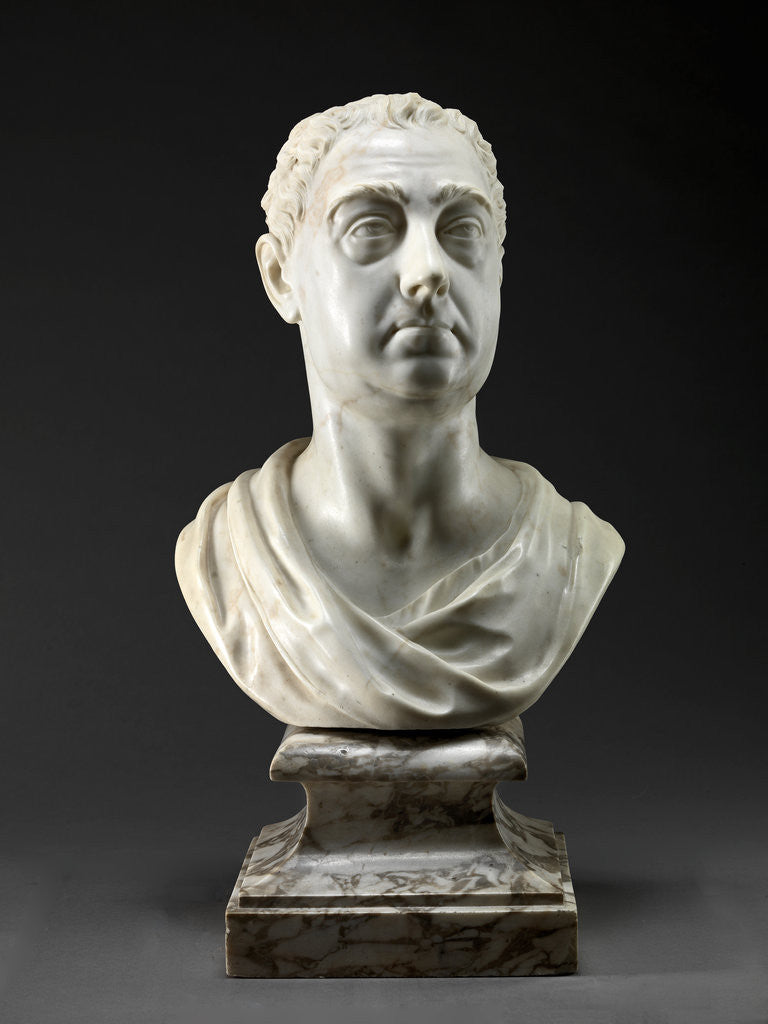 Detail of Francis, 2nd Earl of Godolphin by Peter Gaspar Scheemakers