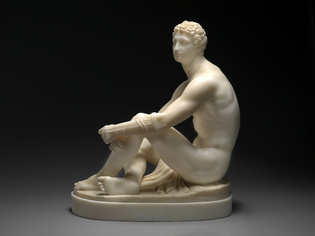 Detail of A Greek Boxer Waiting His Turn by Joseph Gott