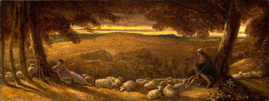 Detail of Evening Pasture by James Smetham