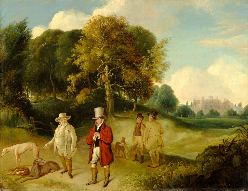 Detail of J.M.W. Turner and Walter Fawkes at Farnley Hall by R. Wildman