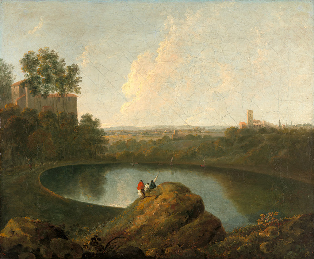 Detail of The Head of Lake Nemi by Imitator of Richard Wilson