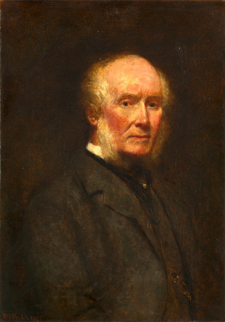 Detail of Self-Portrait at the Age of 83 by William Powell Frith