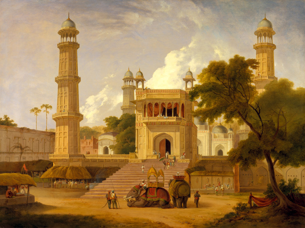 Detail of Indian Temple, Said to Be the Mosque of Abo-ul-Nabi by Thomas Daniell