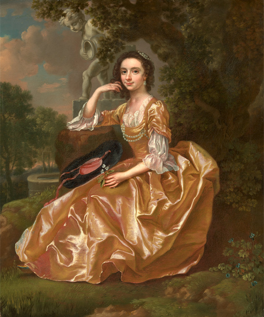 Detail of Mrs. Mary Chauncey a Young Woman by Francis Hayman