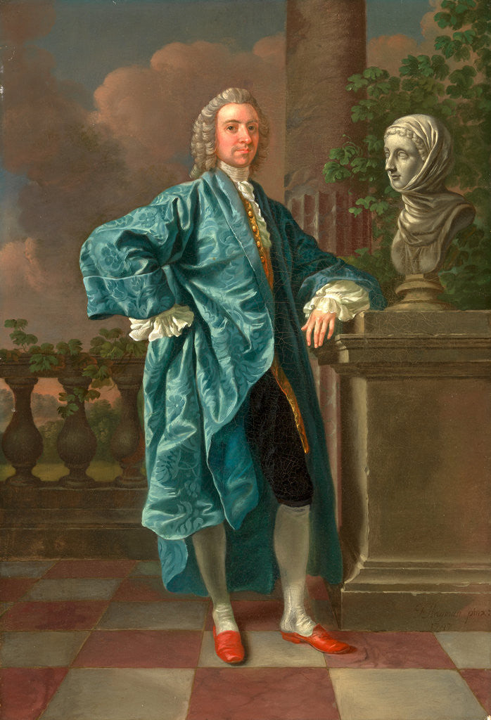 Detail of Dr. Charles Chauncey, M.D. by Francis Hayman