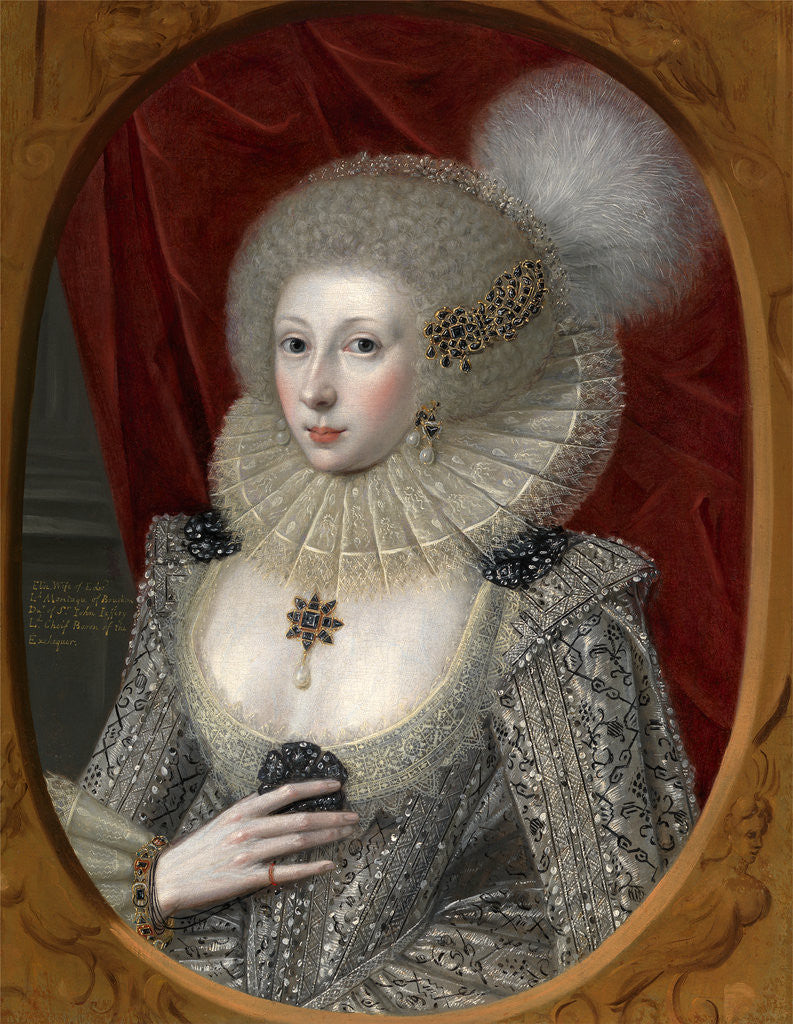 Detail of Portrait of a Woman, Possibly Frances Cotton by The Elder