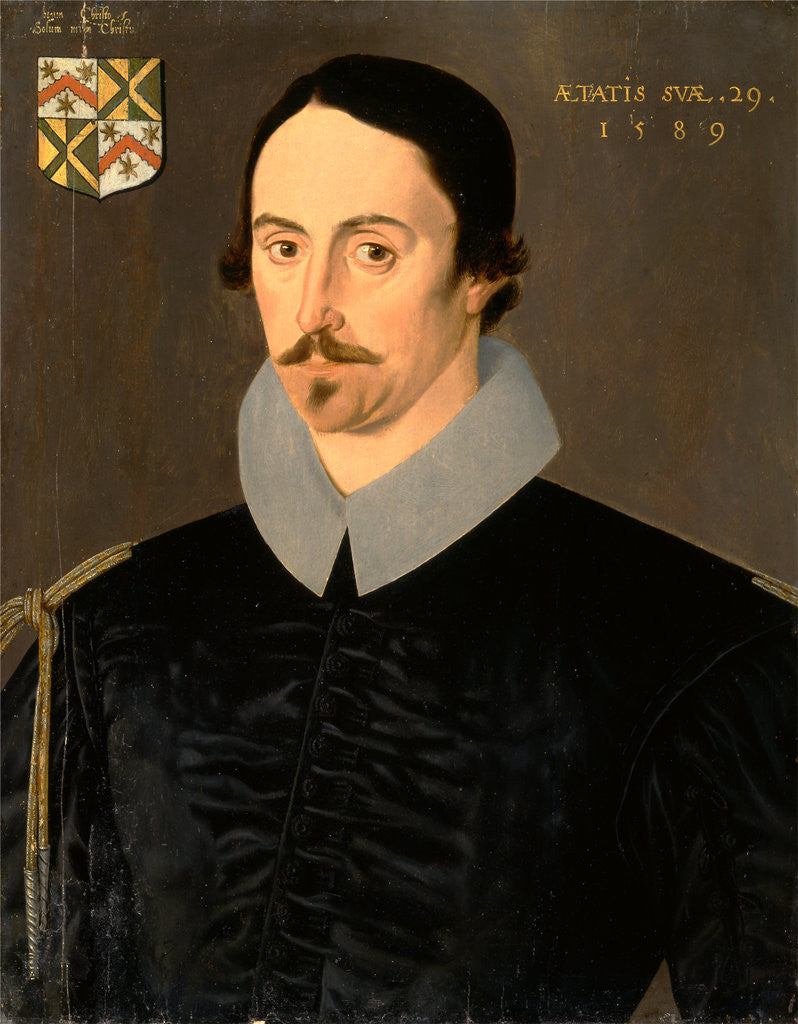 Detail of An Unknown Man, Aged 29, Possibly of the Kempe Family by Anonymous