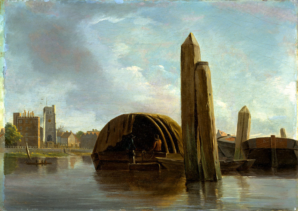 Detail of A View of Lambeth, London by Anonymous