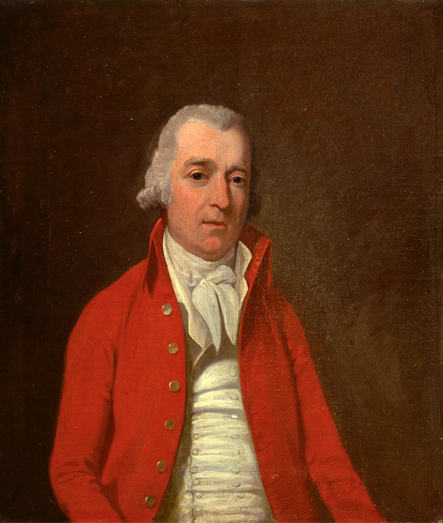 Detail of Portrait of an Unknown man An Unknown Man Portrait of a Gentleman by Francis Wheatley
