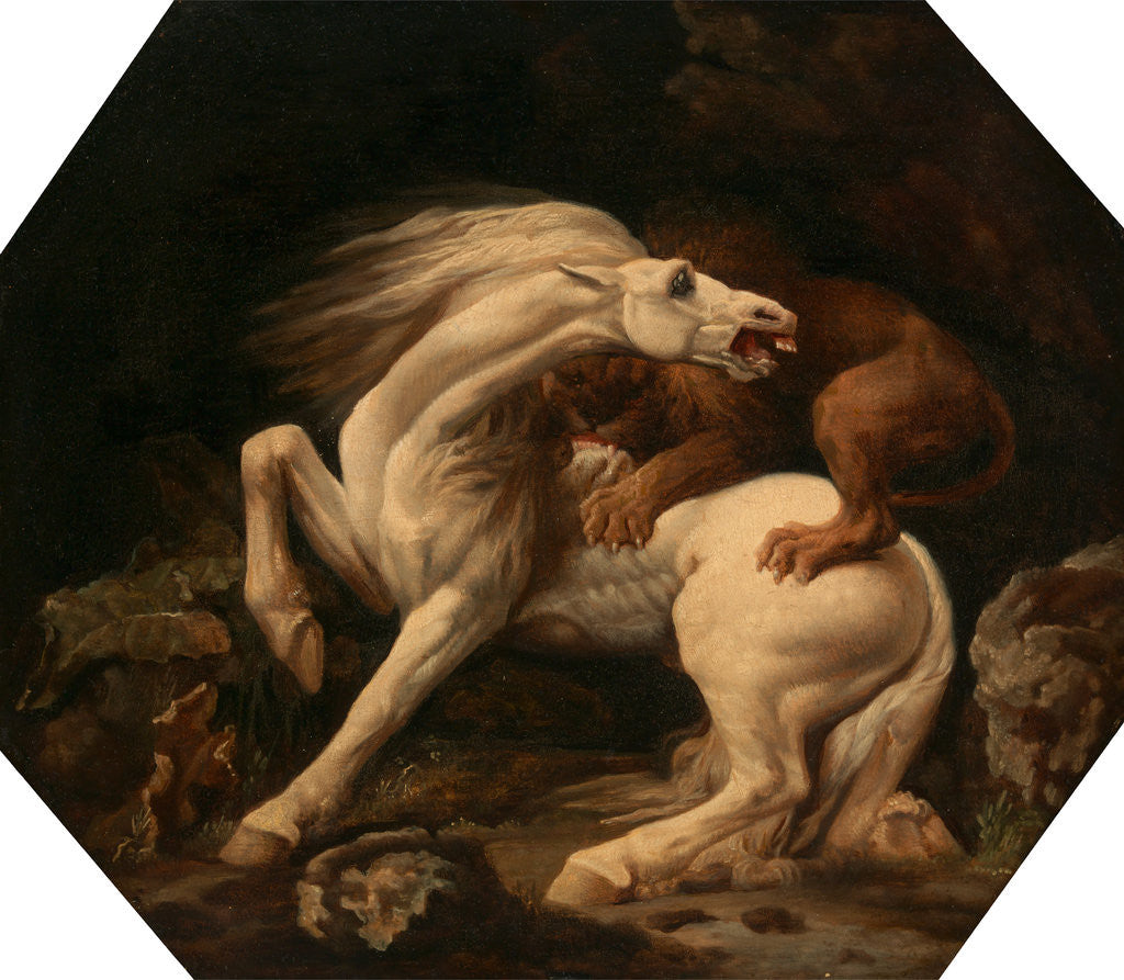 Detail of Horse Attacked by a Lion (Episode C) by George Stubbs