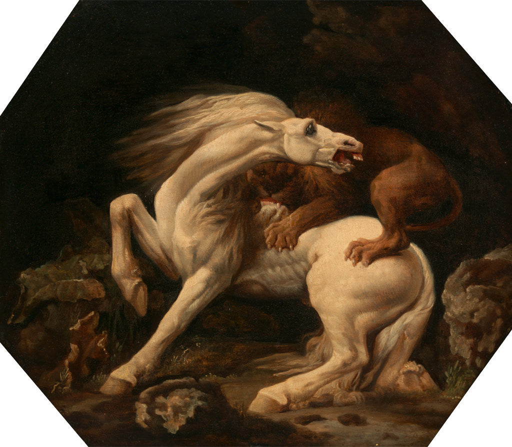 Detail of Horse Attacked by a Lion (Episode C) by George Stubbs