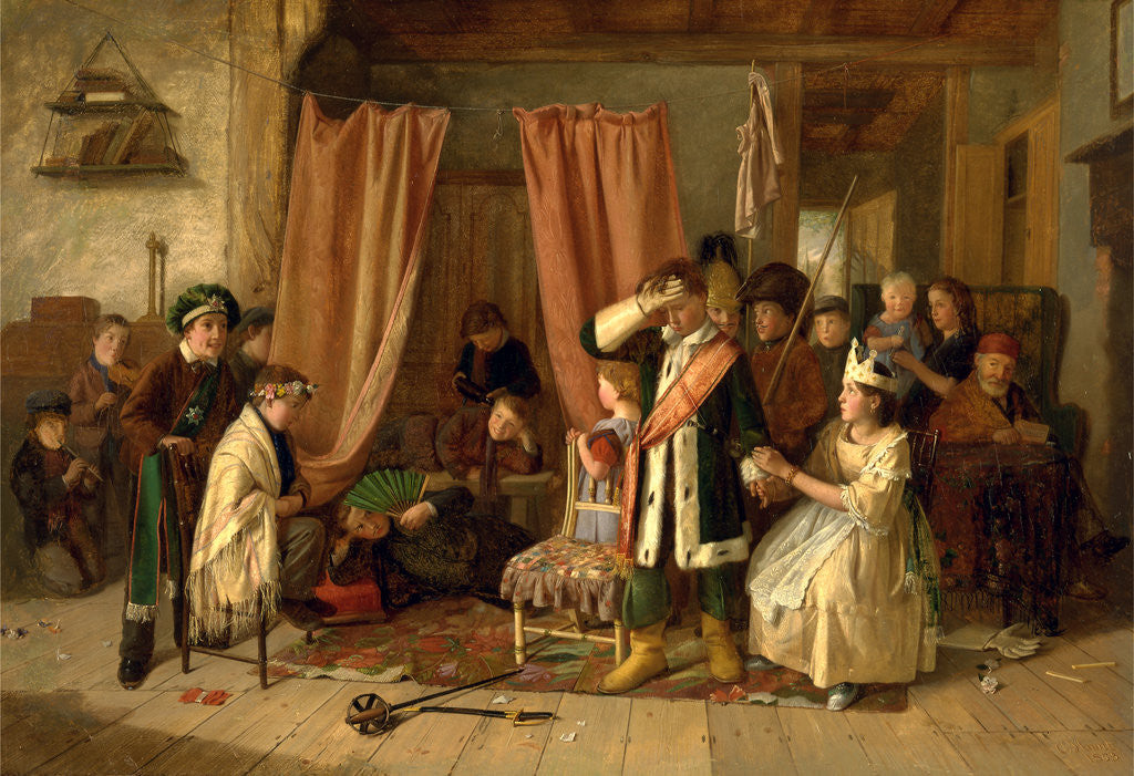 Detail of Children Acting the 'Play Scene' from 'Hamlet,' Act II, Scene ii by Charles Hunt