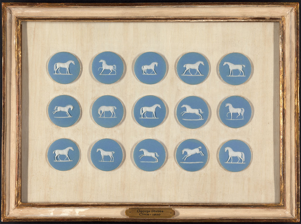 Detail of 1 Wedgwood Horse Studies in Relief by Edward Burch