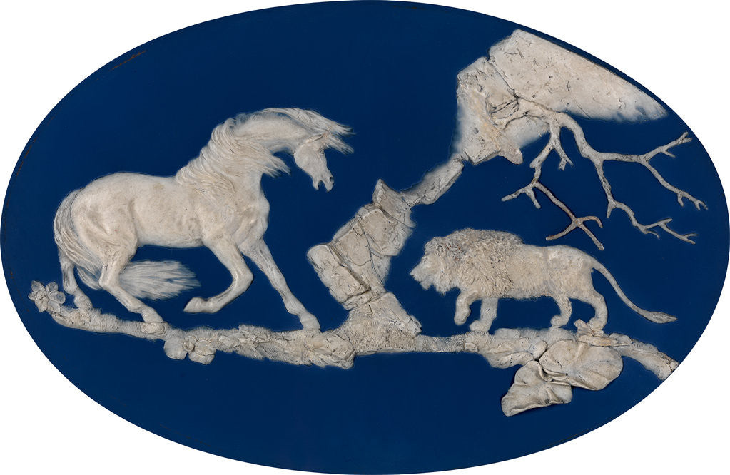Detail of 1 Wedgwood Horse Frightened by a Lion (Episode A) by Josiah Wedgwood