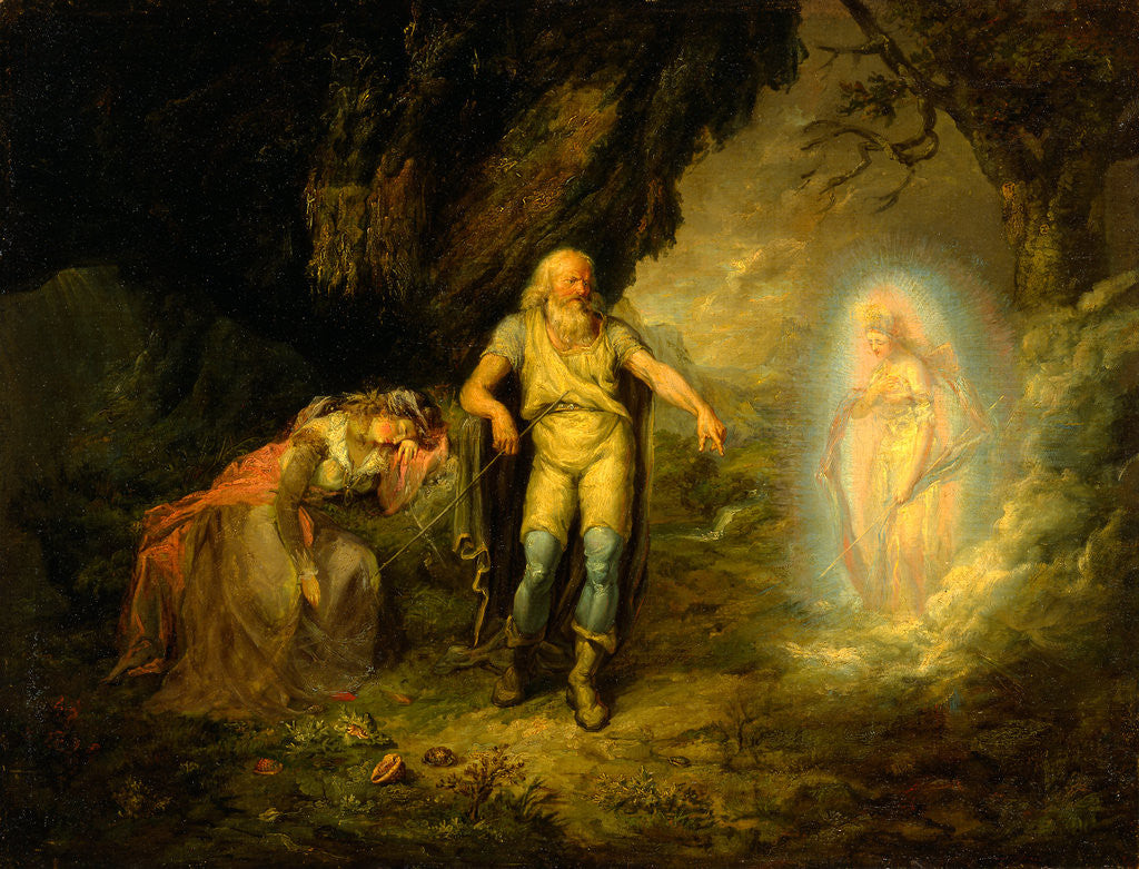 Detail of Prospero, Miranda and Ariel by Anonymous