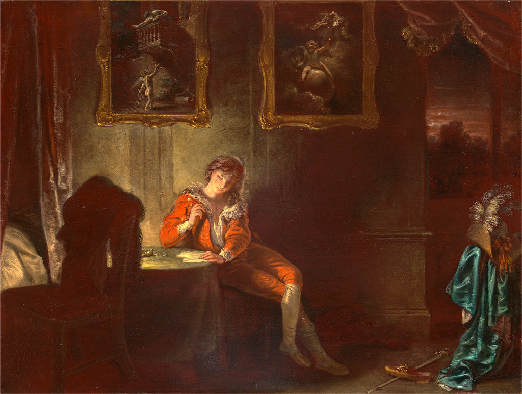 Detail of The Seven Ages of Man: The Lover, 'As You Like It,' II, vii by Robert Smirke
