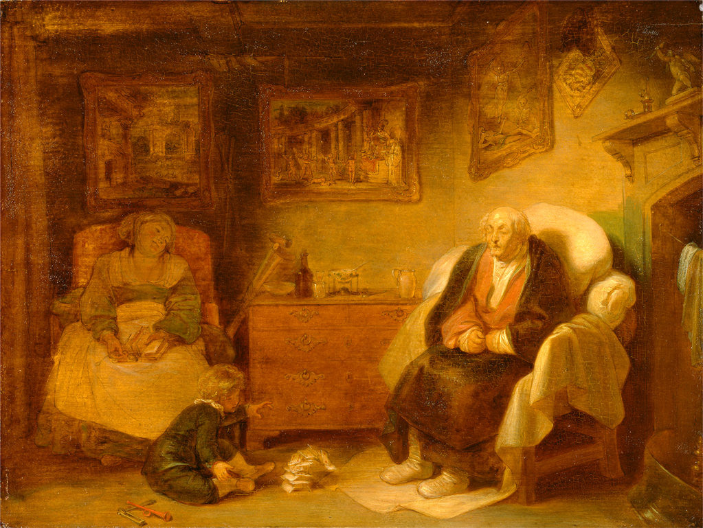 Detail of The Seven Ages of Man: Second Childishness, 'As You Like It,' II, vii by Robert Smirke