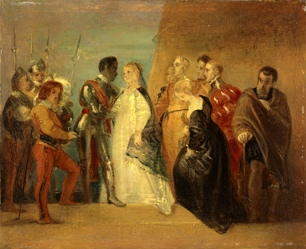Detail of The Return of Othello by Thomas Stothard