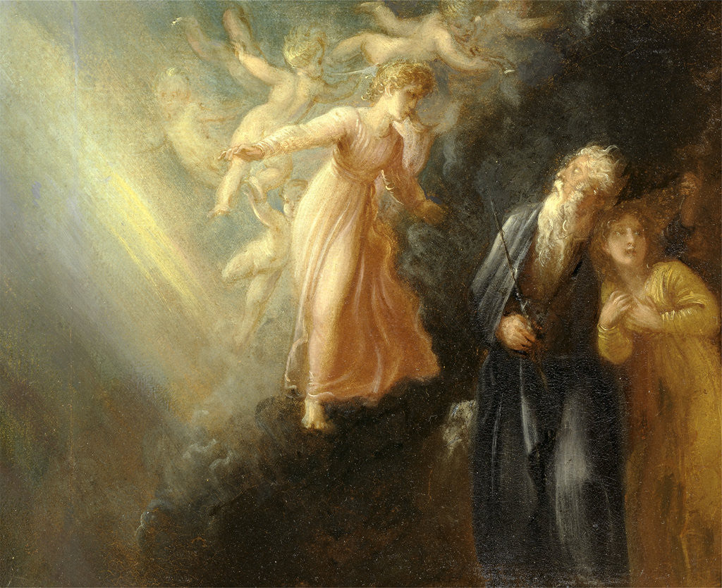 Detail of Prospero, Miranda and Ariel by Thomas Stothard
