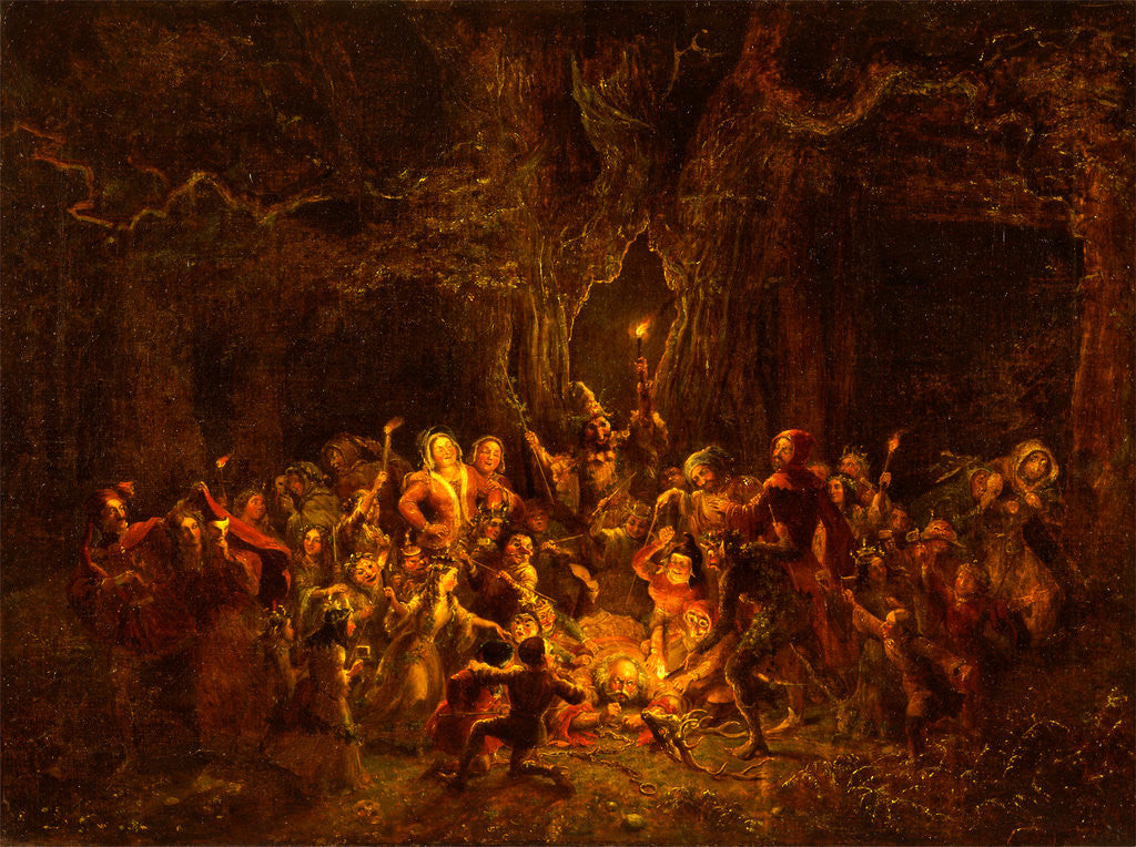 Detail of Herne's Oak by George Cruikshank