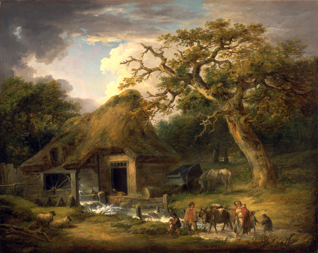 Detail of The Old Water Mill by George Morland
