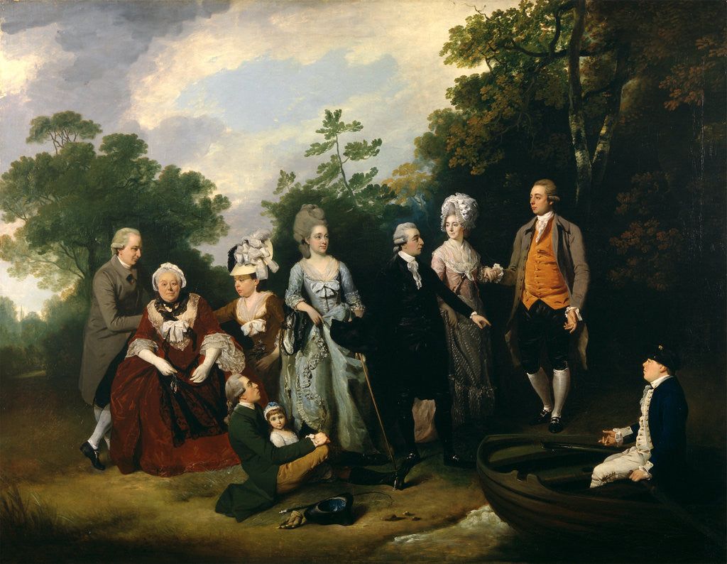 Detail of The Oliver and Ward Families by Francis Wheatley
