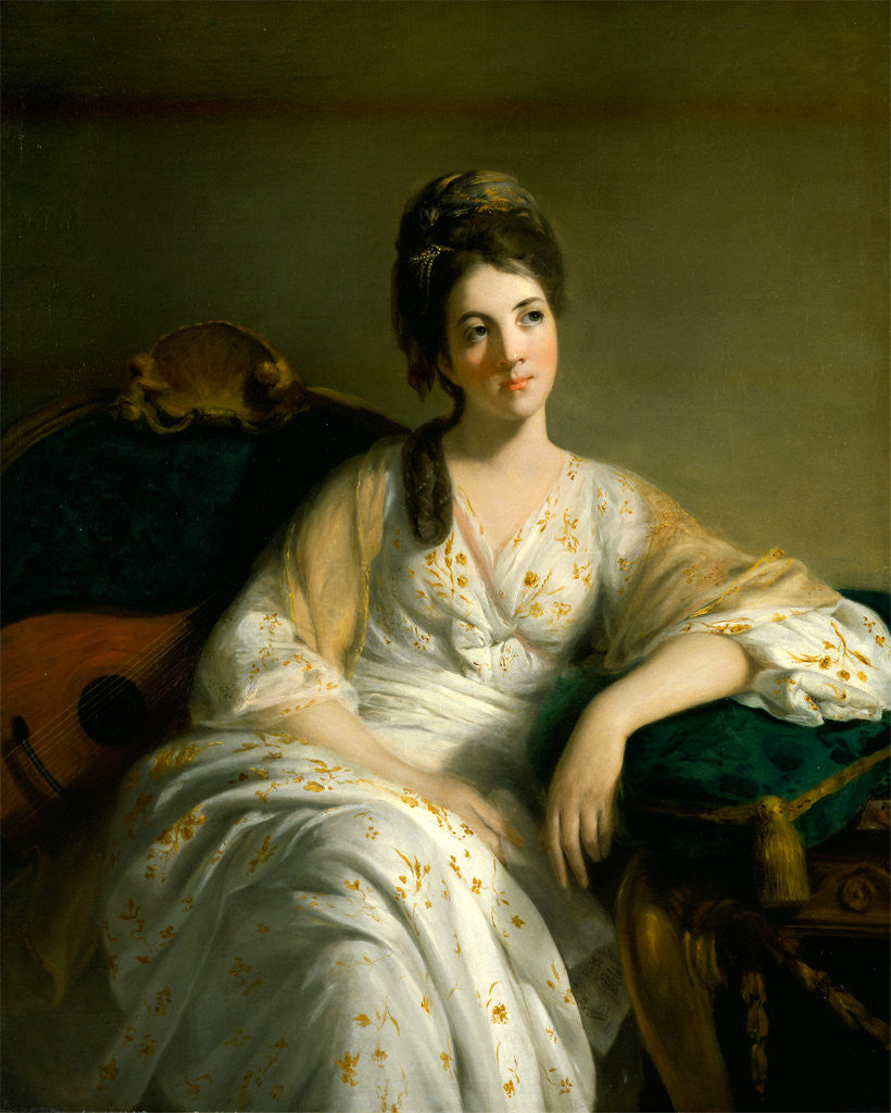 Detail of Eleanor Francis Grant, of Arndilly by Tilly Kettle
