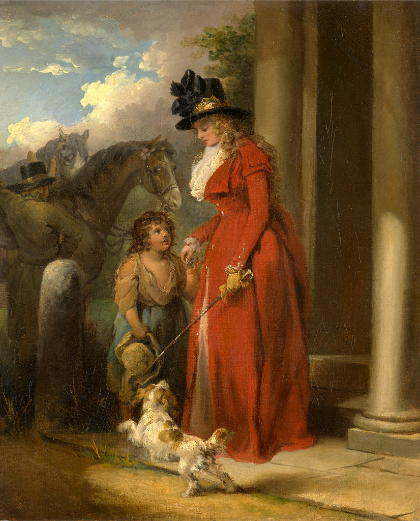 Detail of The Squire's Door by George Morland
