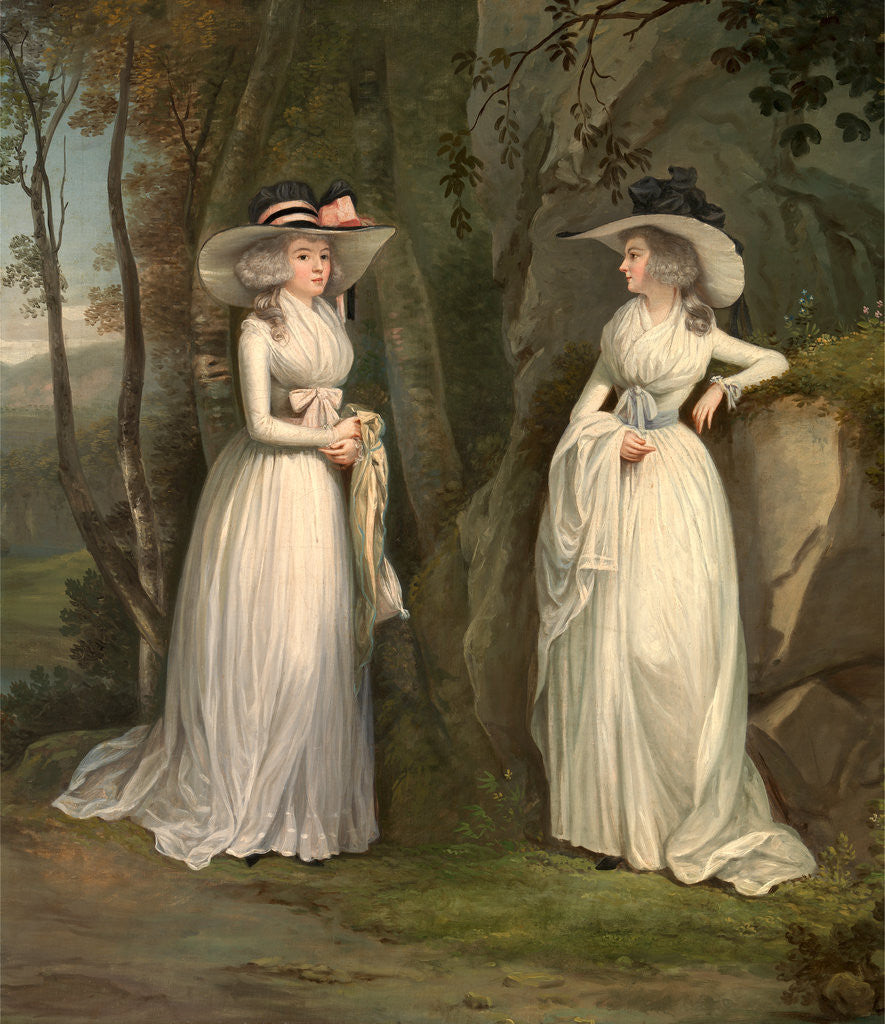Detail of Eleanor and Margaret Ross by Alexander Nasmyth