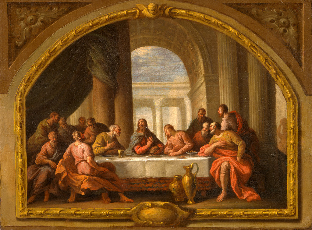 Detail of Sketch for 'The Last Supper,' St. Mary's, Weymouth by Sir James Thornhill